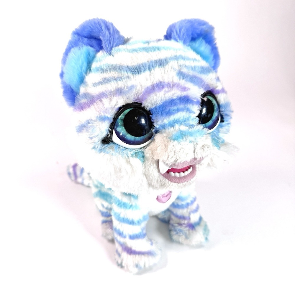 furReal North‎ Sabertooth Kitty Interactive Plush Tiger Tested Working Hasbro